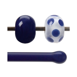 Indigo Blue Opalescent, Rod, 5 mm, Fusible 