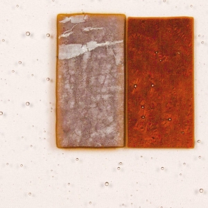 Alchemy Clear Silver to Bronze Transparent, Thin-rolled, 2 mm, Fusible, 17 x 20 in., Half Sheet 