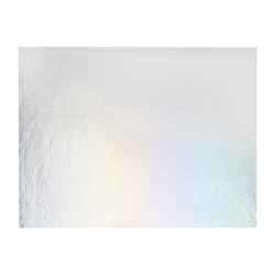 Alchemy Clear Silver to Gold Transparent, Thin-rolled, Iridescent, rainbow, 2 mm, Fusible, 17 x 20 in., Half Sheet 