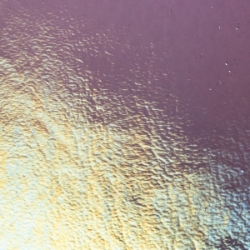 Amethyst Transparent, Thin-rolled, Iridescent, rainbow, 2 mm, Fusible, 17 x 20 in., Half Sheet 