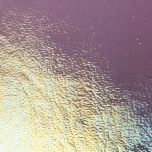 Amethyst Transparent, Thin-rolled, Iridescent, rainbow, 2 mm, Fusible, 17 x 20 in., Half Sheet 