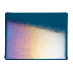 Aquamarine Blue, Dbl-rolled, Irid, rainb. 