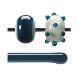 Aquamarine Blue Transparent, Rod, 5 mm, Fusible 