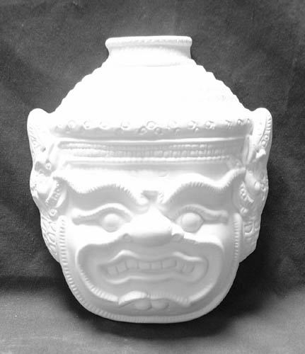 Blue Fire Molds Asian Ceremonial Mask fusible glass