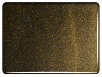 Aventurine Bronze Transparent, Double-rolled, 3 mm, Fusible 