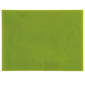 Avocado Green Opalescent, Thin-rolled, 2 mm, Fusible, 17 x 20 in., Half Sheet 