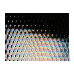 Black, Dbl-rolled, Irid, Patterned 
