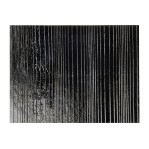 Black Opalescent, Thin, Accordion Texture, 2 mm, Fusible, 17 x 20 in., Half Sheet 