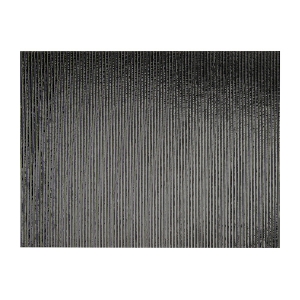 Black Opalescent, Thin, Reeded Texture, 2 mm, Fusible, 17 x 20 in., Half Sheet 