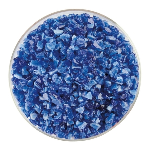 Caribbean Blue, White 2-Color Mix, Frit, Fusible 