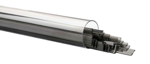 Charcoal Gray Transparent, Ribbon, 1 mm, Fusible, by the Tube 