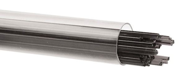 Charcoal Gray Transparent, Stringer, Fusible, by the Tube 