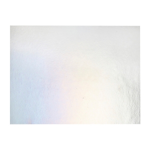 Clear Transparent, Thin-rolled, Iridescent, rainbow, 2 mm, Fusible, 17 x 20 in., Half Sheet 