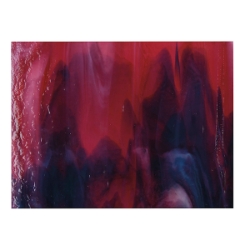 Cranberry Pink, Azure Blue, White Opal, Dbl-rolled 