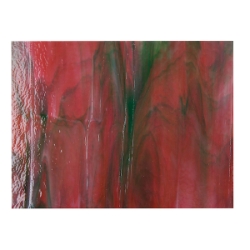 Cranberry Pink, Emerald Green, White, Dbl-rolled 