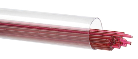 Cranberry Pink Transparent, Stringer, Fusible, by the Tube 