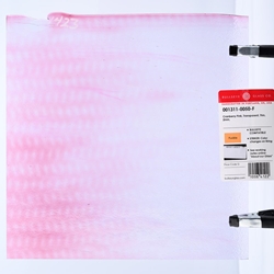 Cranberry Pink Transparent, Thin-rolled, 2 mm, Fusible, 17 x 20 in., Half Sheet 