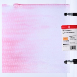 Cranberry Pink Transparent, Thin-rolled, 2 mm, Fusible, 17 x 20 in., Half Sheet 