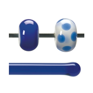 Deep Royal Blue Transparent, Rod, 5 mm, Fusible 