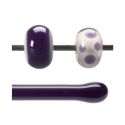 Deep Royal Purple Transparent, Rod, 5 mm, Fusible 