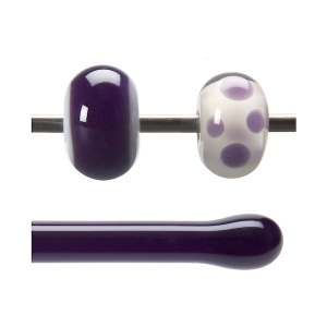 Deep Royal Purple Transparent, Rod, 5 mm, Fusible 