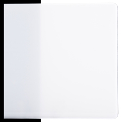 Dense White Opalescent, Thin-rolled, 2 mm, Fusible, 17 x 20 in., Half Sheet 