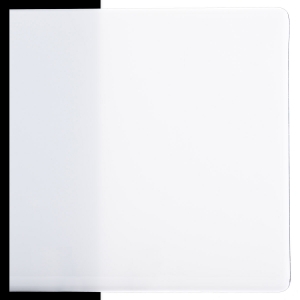 Dense White Opalescent, Thin-rolled, 2 mm, Fusible, 17 x 20 in., Half Sheet 