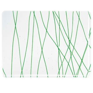 Forest Green Streamers on Clear 