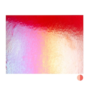 Garnet Red, Dbl-rolled, Irid, rainbow 