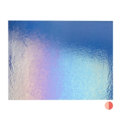 Gold Purple Transparent, Thin-rolled, Iridescent, rainbow, 2 mm, Fusible, 17 x 20 in., Half Sheet 