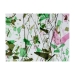 Green and Pink Fracture with Line Cast Green Streamers on Clear - 004329-0000-05x10