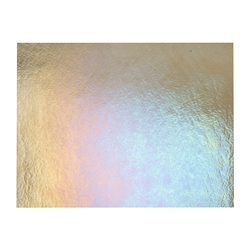 Khaki Transparent, Thin-rolled, Iridescent, rainbow, 2 mm, Fusible, 17 x 20 in., Half Sheet 