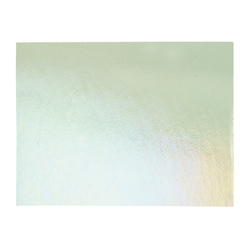 Leaf Green Transparent, Thin-rolled, Iridescent, rainbow, 2 mm, Fusible, 17 x 20 in., Half Sheet 