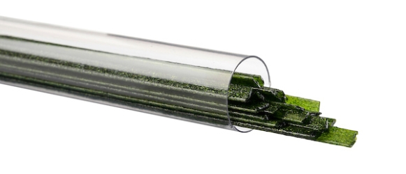 Light Aventurine Green Transparent, Ribbon, 1 mm, Fusible, by the Tube 