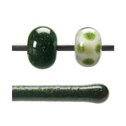 Light Aventurine Green Transparent, Rod, 5 mm, Fusible 