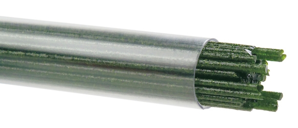 Light Aventurine Green Transparent, Stringer, Fusible, by the Tube 