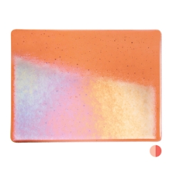 Light Coral, Dbl-rolled, Irid, rainbow 