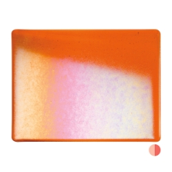 Light Orange, Dbl-rolled, Irid, rainbow 