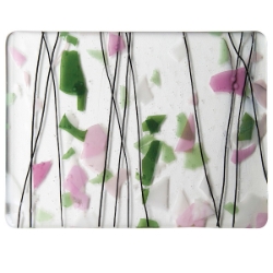 Light Pink, Green, & White 