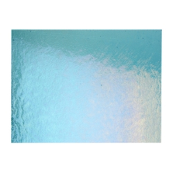 Light Turquoise Blue, Dbl-rolled, Irid, rainbow 