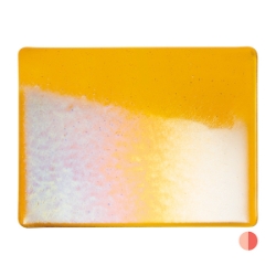 Marigold Yellow, Dbl-rolled, Irid, rainbow 