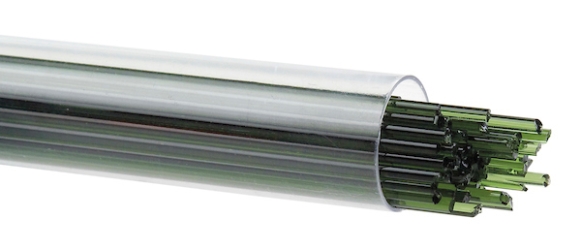 Olive Green Transparent, Stringer, Fusible, by the Tube 