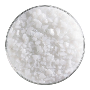 Opaque White Opalescent, Frit, Fusible 
