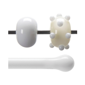 Opaque White Opalescent, Rod, 5 mm, Torch Compatible 