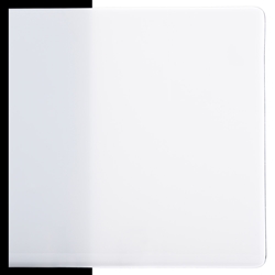 Opaque White Opalescent, Thin-rolled, 2 mm, Fusible, 17 x 20 in., Half Sheet 