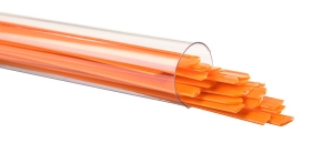 Orange Opalescent, Ribbon, 1 mm, Fusible, by the Tube 