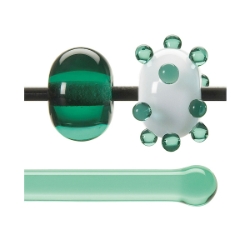 Pale Emerald Transparent, Rod, 5 mm, Fusible 