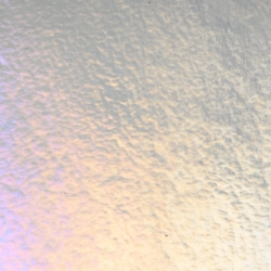 Pewter Transparent, Thin-rolled, Iridescent, rainbow, 2 mm, Fusible, 17 x 20 in., Half Sheet 