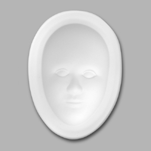 Blue Fire Molds Plain Face Mask fusible glass
