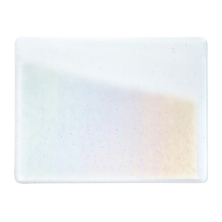 Red Reactive Clear, Dbl-rolled, Irid, rainbow 